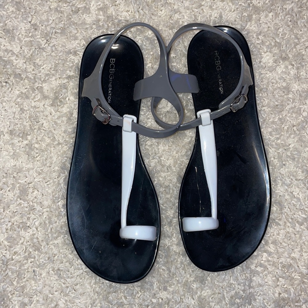 Black and Gray sandals
